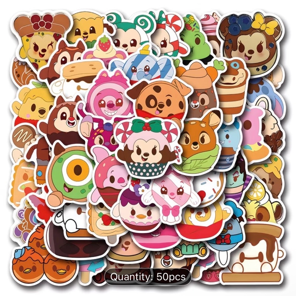 50 Cute Cartoon Animal Stickers